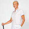 Polo de golf manga corta Mujer - WW 500 cuarzo rosa