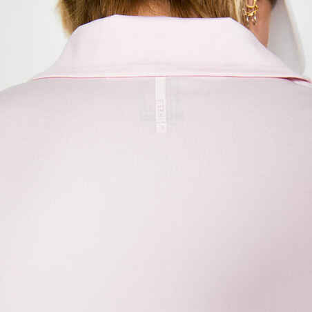 Women's Golf Sleeveless Polo Shirt - WW 500 Pink Quartz
