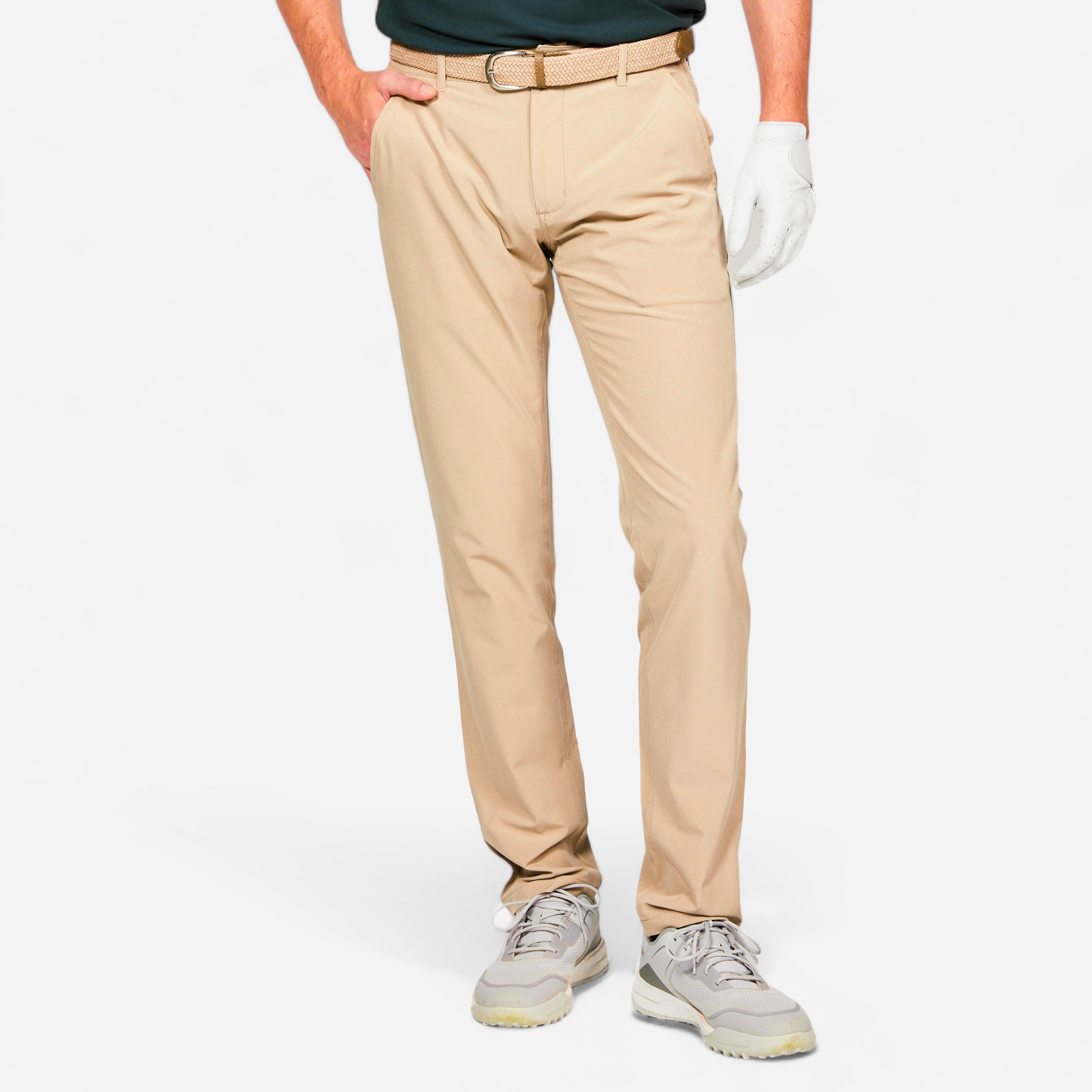 Men’s golf trousers WW500 beige