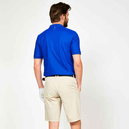 Vyriški trumparankoviai golfo polo marškinėliai „500“, indigo spalvos