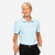 Polo golf en coton manches courtes femme, MW500 bleu banquise