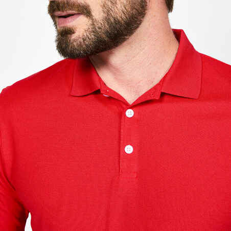 Men's short-sleeved golf polo shirt - WW500 red