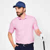 Polo majica za golf muška WW500 pastelno fuksija