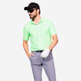 Men's golf short sleeve polo shirt - WW500 neon green