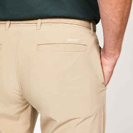 Men's golf trousers - WW 500 dark sand