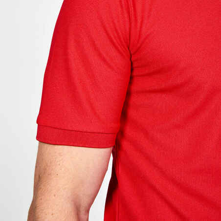 Men's short-sleeved golf polo shirt - WW500 red