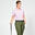 Polo golf en coton manches courtes Femme - MW500 rose clair