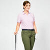 Polo golf manches courtes Femme - MW500 rose clair
