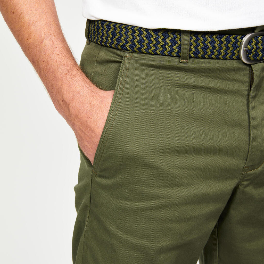 Pantalon chino golf coton Homme, MW500 kaki