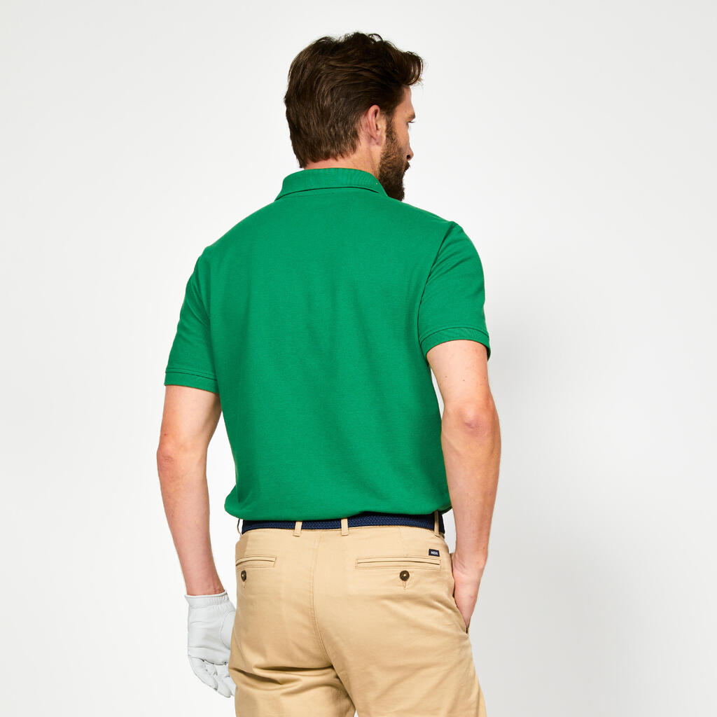 Herren Golf Poloshirt kurzarm - MW500 grün