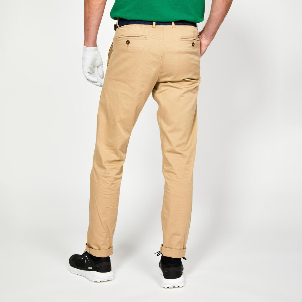 Pantalon chino golf coton Homme, MW500 beige