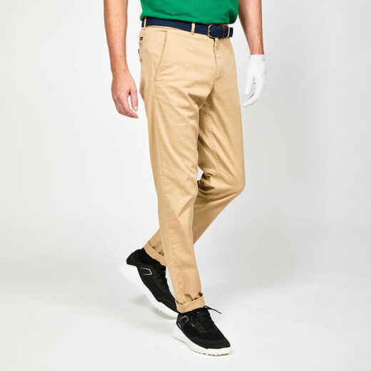 
      Men's Golf Chino Trousers Cotton - MW500 Beige
  