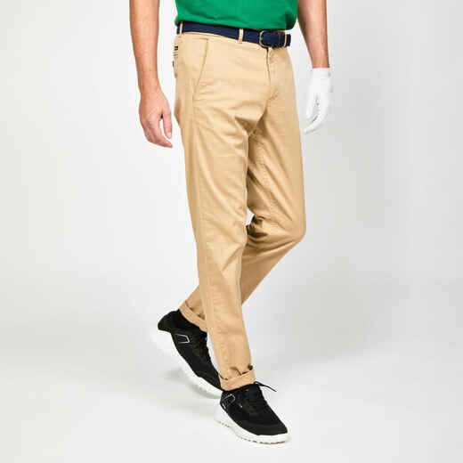 
      Vyriškos medvilninės golfo kelnės „MW500“, smėlio spalvos
  