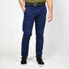Men's golf cotton chino trousers - MW500 blue