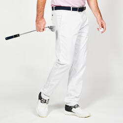 Pantalón chino de golf algodón Hombre - MW500 blanco