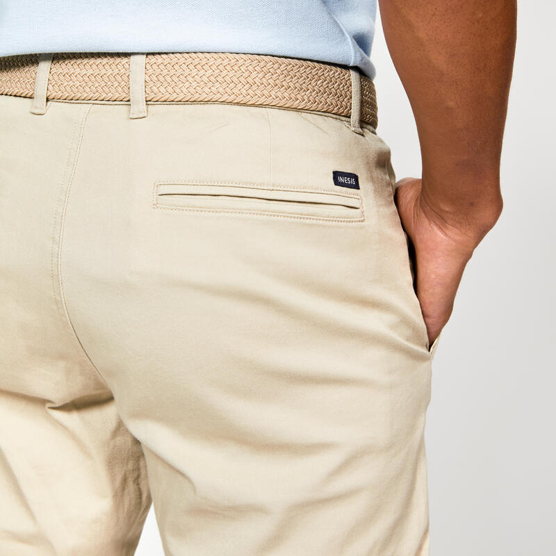 Pantaloni golf uomo MW 500 lino