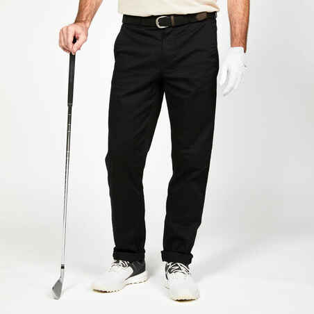 Črne moške hlače za golf MW500 