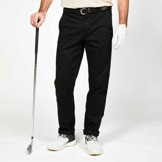 
      Vyriškos medvilninės golfo kelnės „MW500“, juodos
  