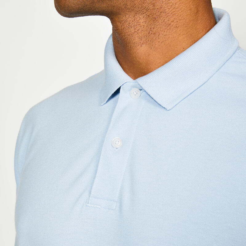 Herren Golf Poloshirt kurzarm - MW500 hellblau