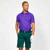 Vīriešu golfa polo krekls ar īsām piedurknēm “MW500”, lavandas krāsā