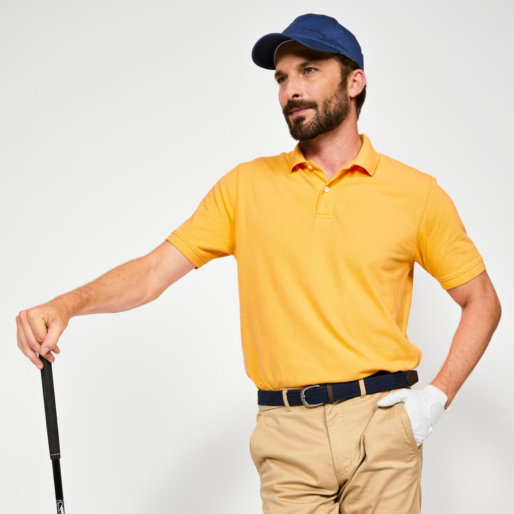 Herren Golf Poloshirt kurzarm Baumwolle - MW500 grün 