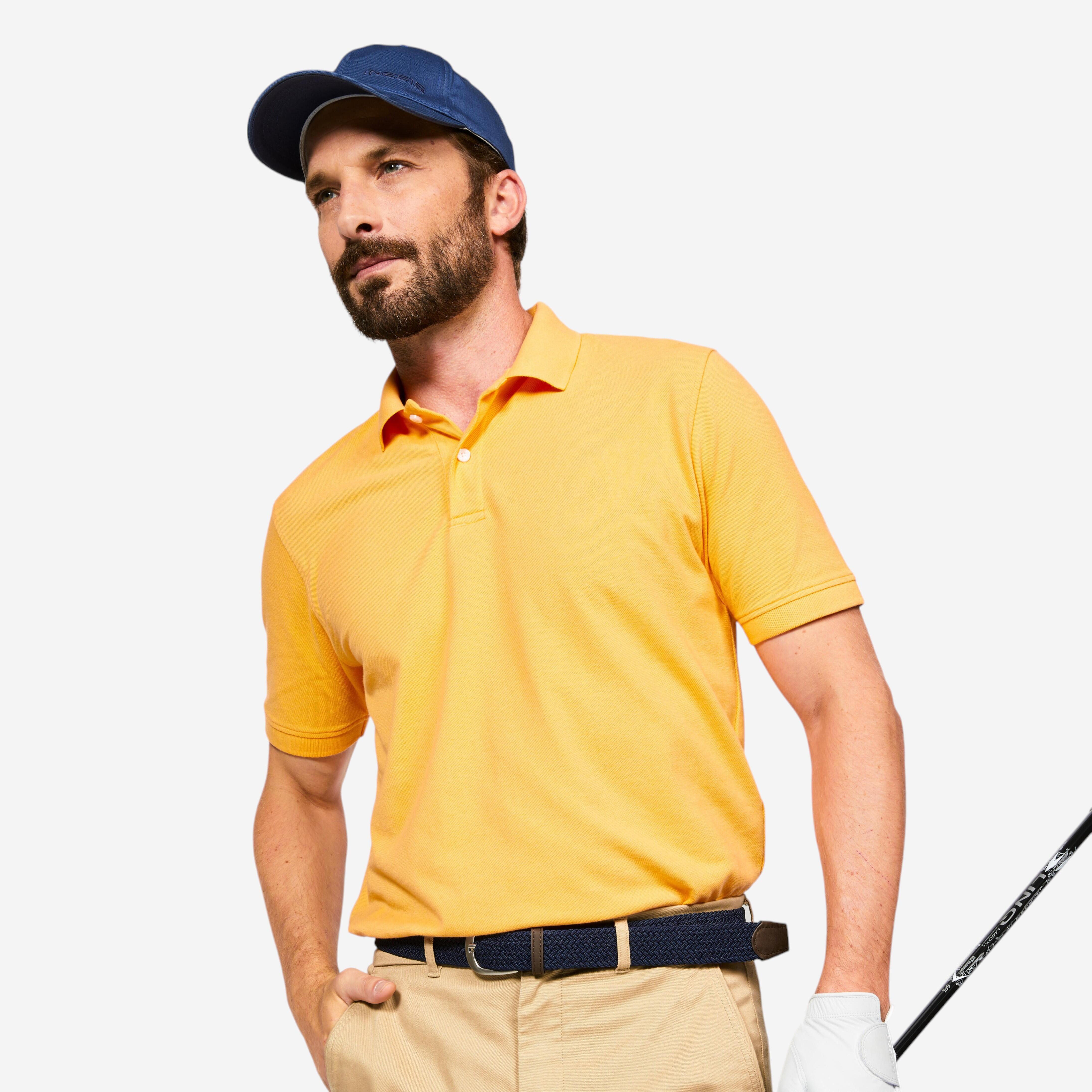 Tricou Polo Golf Mw500 Portocaliu Sunset Barbati