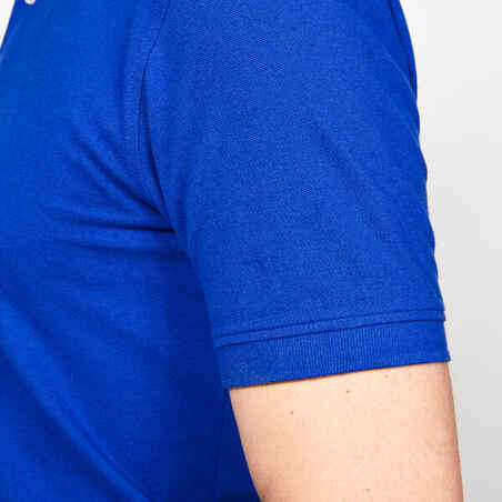 Men's short-sleeved golf polo shirt - MW500 dark indigo