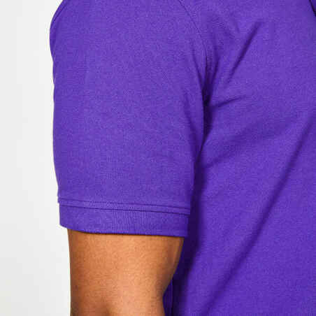 Vyriški trumparankoviai golfo polo marškinėliai „MW500“, levandų spalvos