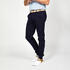 Men's golf cotton chino trousers, MW500 navy blue