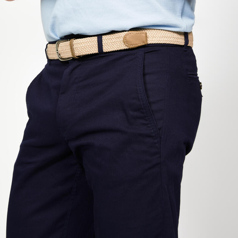 Pantalon chino golf coton Homme - MW500 bleu marine