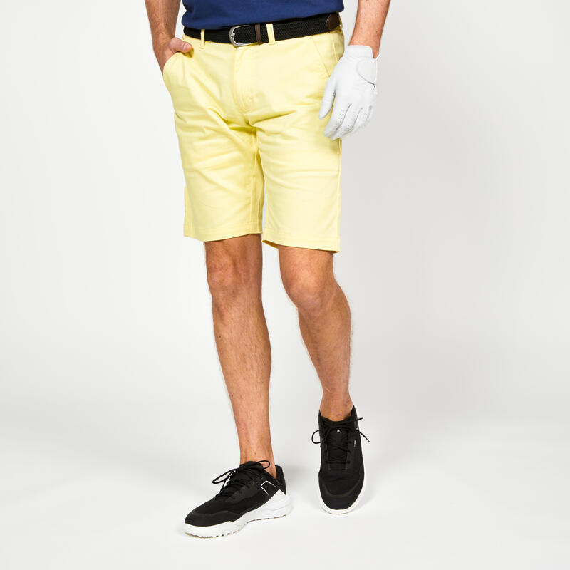 Pantaloncini golf uomo MW 500 gialli