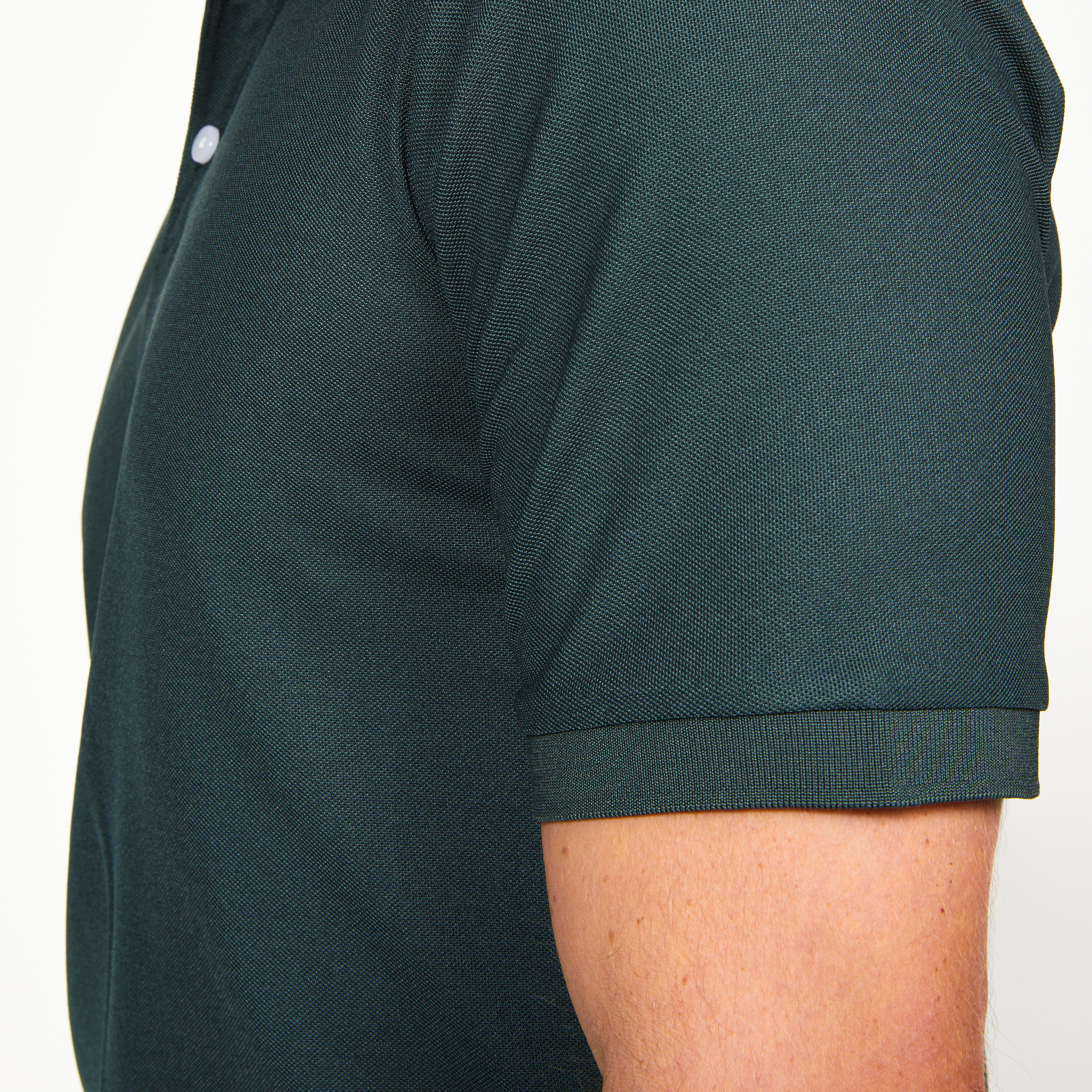 Men’s S-S Golf Polo Shirt - WW 500 Green - INESIS