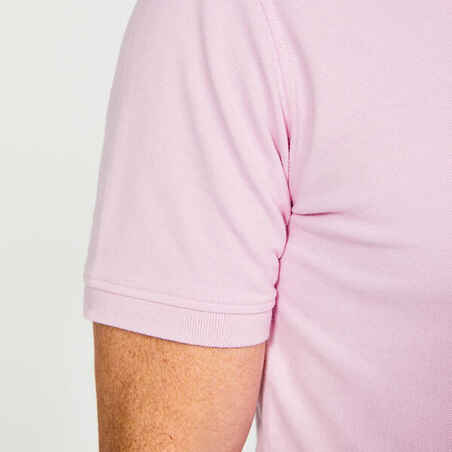 Men's golf short-sleeved polo shirt - MW500 light pink