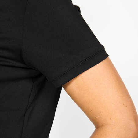 Women's golf short-sleeved polo shirt - WW500 black