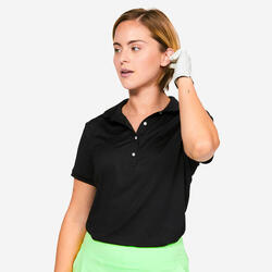 Polo de golf manga corta mujer - WW 500 negro