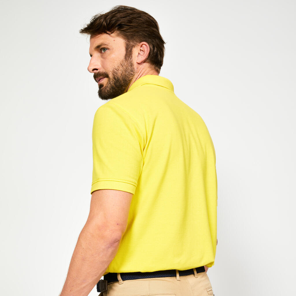 Herren Golf Poloshirt kurzarm Baumwolle - MW500 grün 