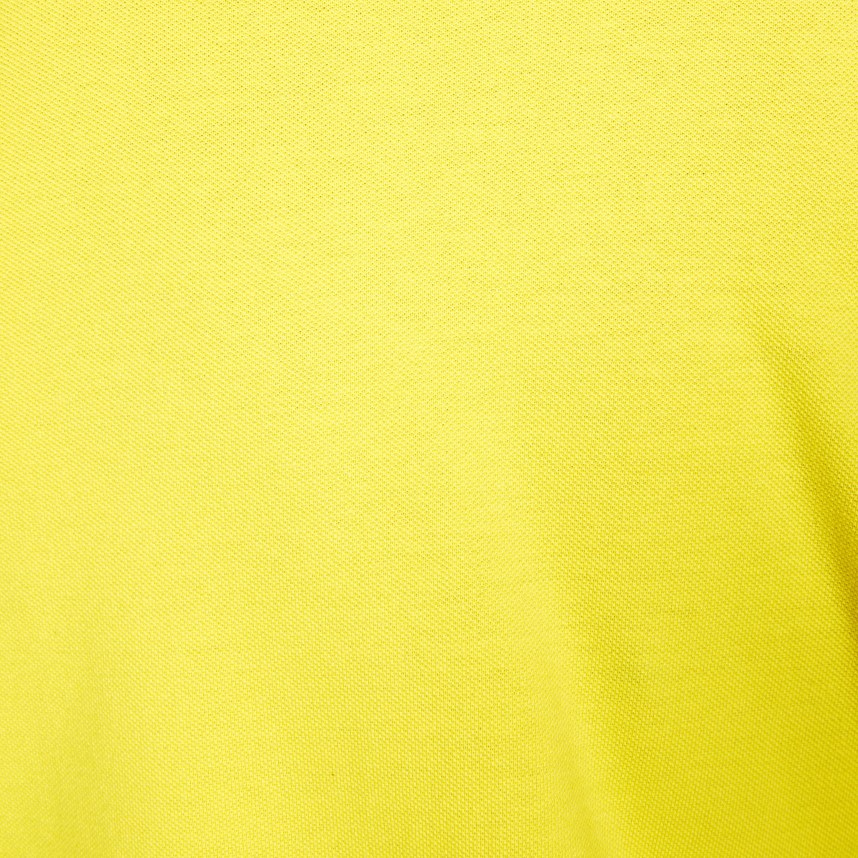 Men’s golf cotton and polyester short-sleeved polo shirt - MW500 yellow 4/30