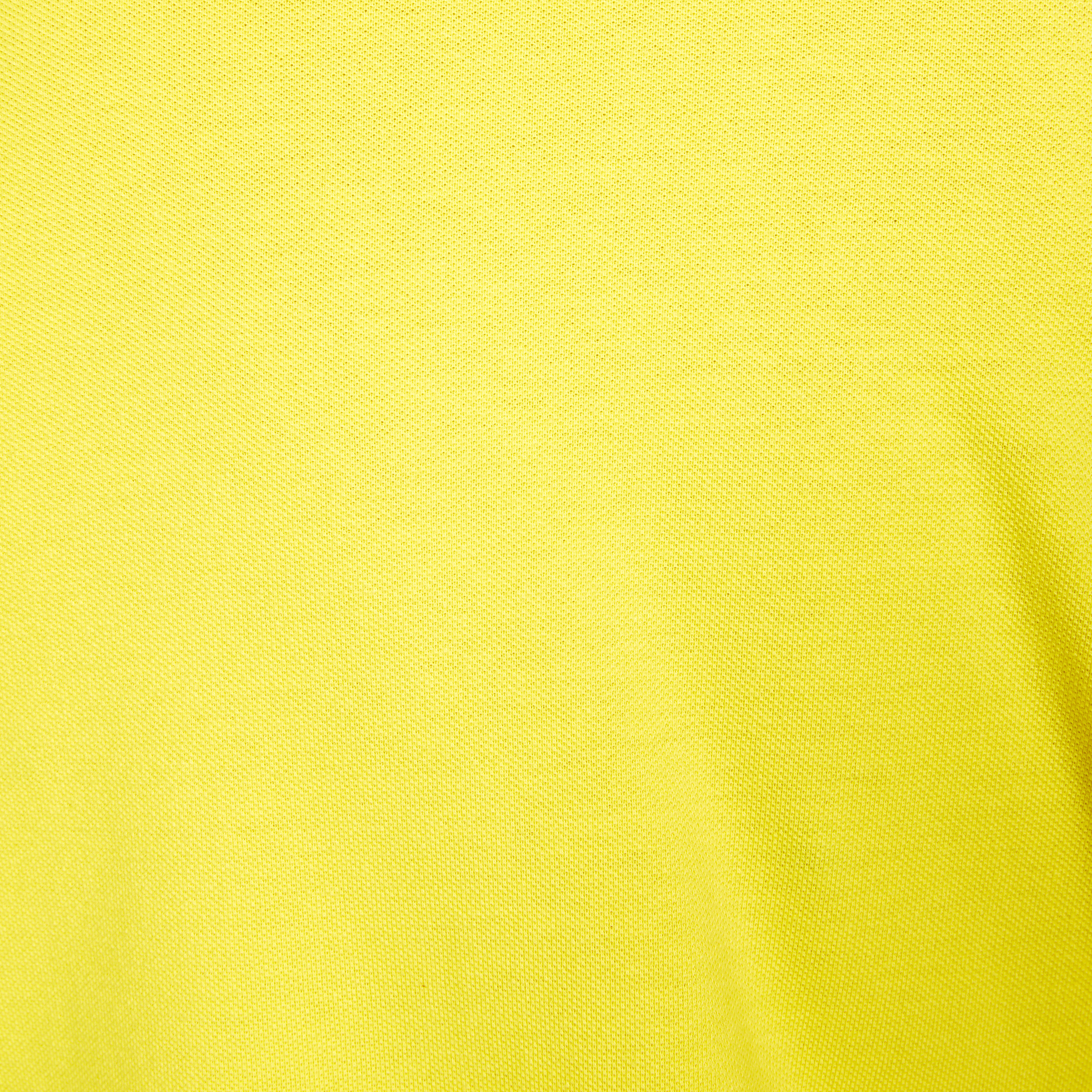 Men's short-sleeved cotton golf polo - MW500 yellow