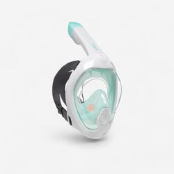 Masque snorkeling surface easybreath + avec valve acoustique > 10 ans - jungl