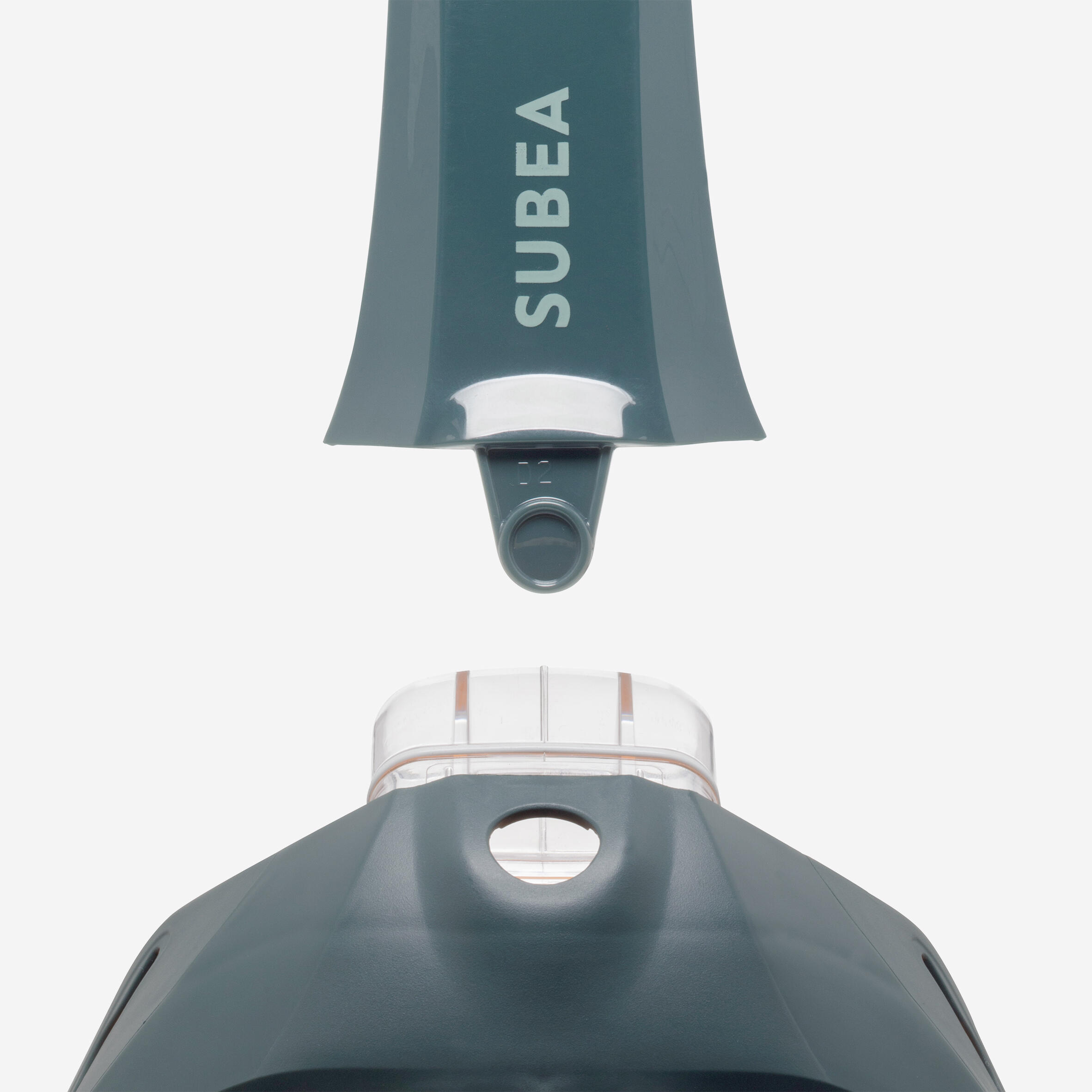 Snorkelmasker met geluidsventiel volwassenen Easybreath+ 540 freetalk oranje 10/16