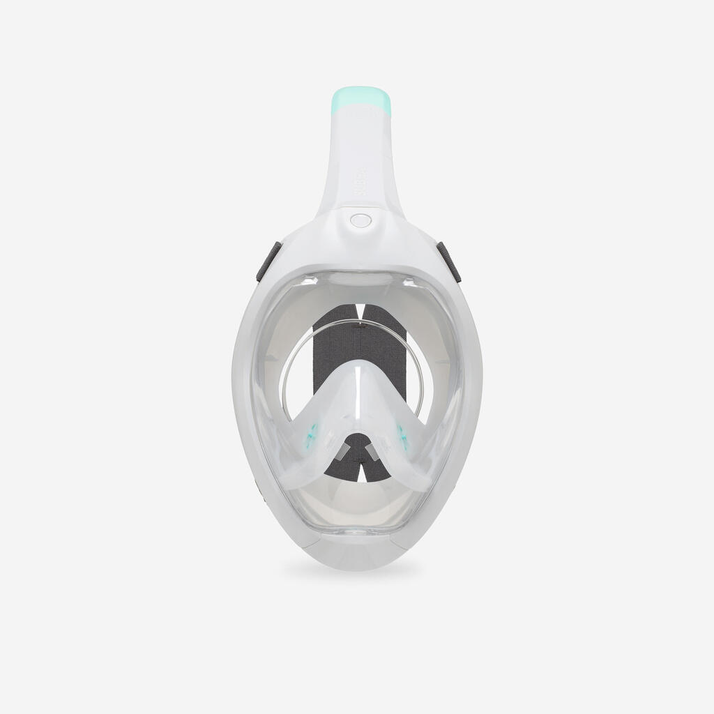 Masque easybreath snorkeling de surface adulte - gris avec sac 2024