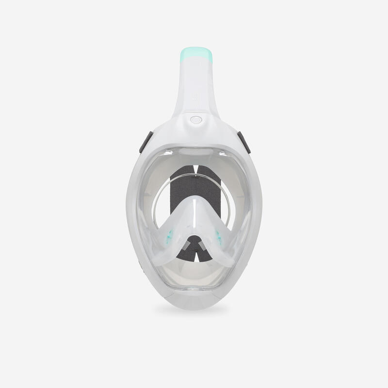 Masque easybreath snorkeling de surface adulte - gris avec sac 2024