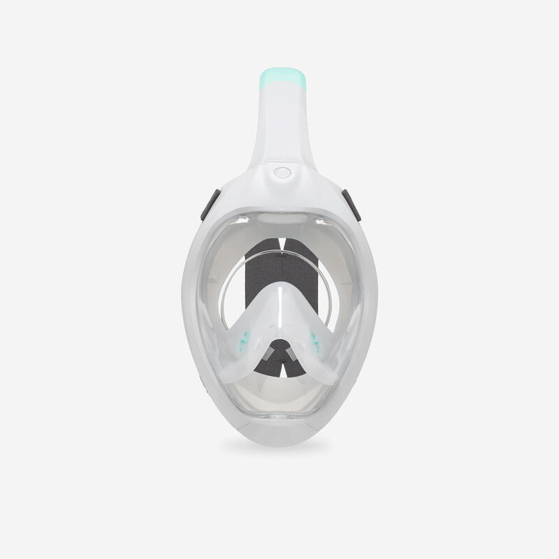 Snorkelmasker voor volwassenen Easybreath grijs ZONDER TAS