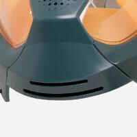 Surface snorkelling mask Easybreath + with acoustic valve > age 10 Khaki orange