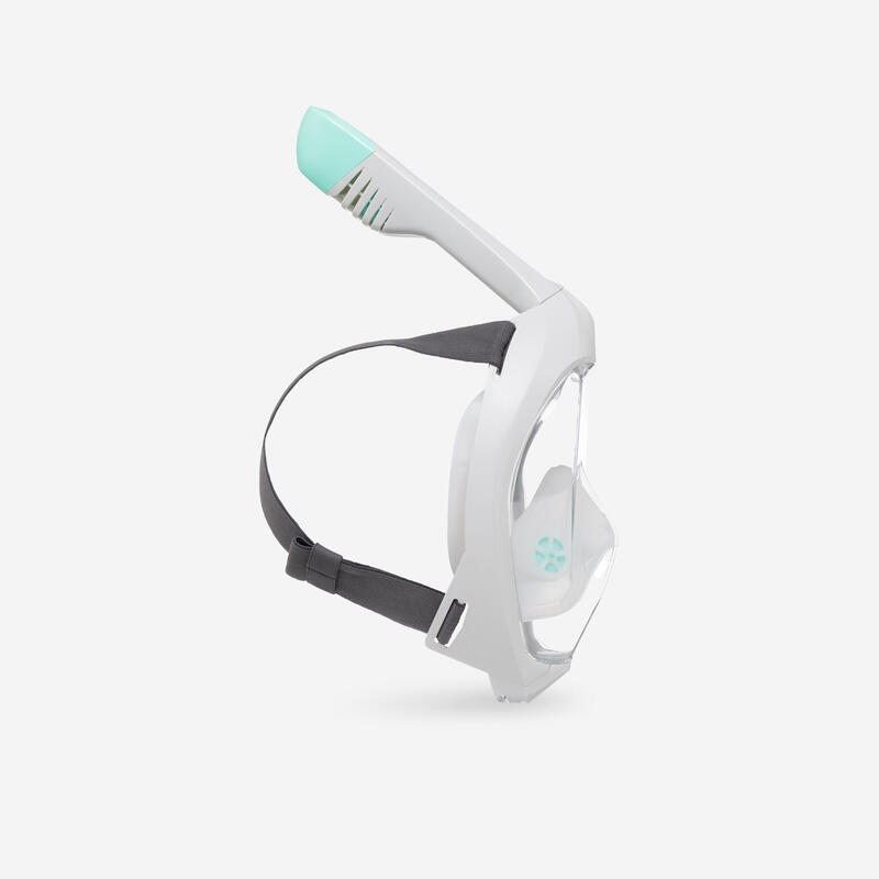 Masque easybreath snorkeling de surface adulte - gris avec sac 2024