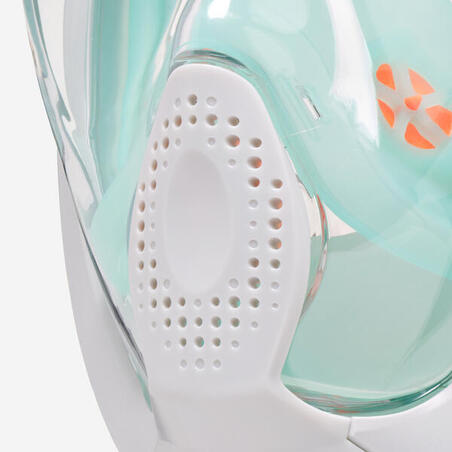 Маска Easybreath+ для снорклінгу з акустичним клапаном для віку 10+ бірюзова