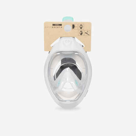 Adult Easybreath snorkelling surface mask - grey. no bag