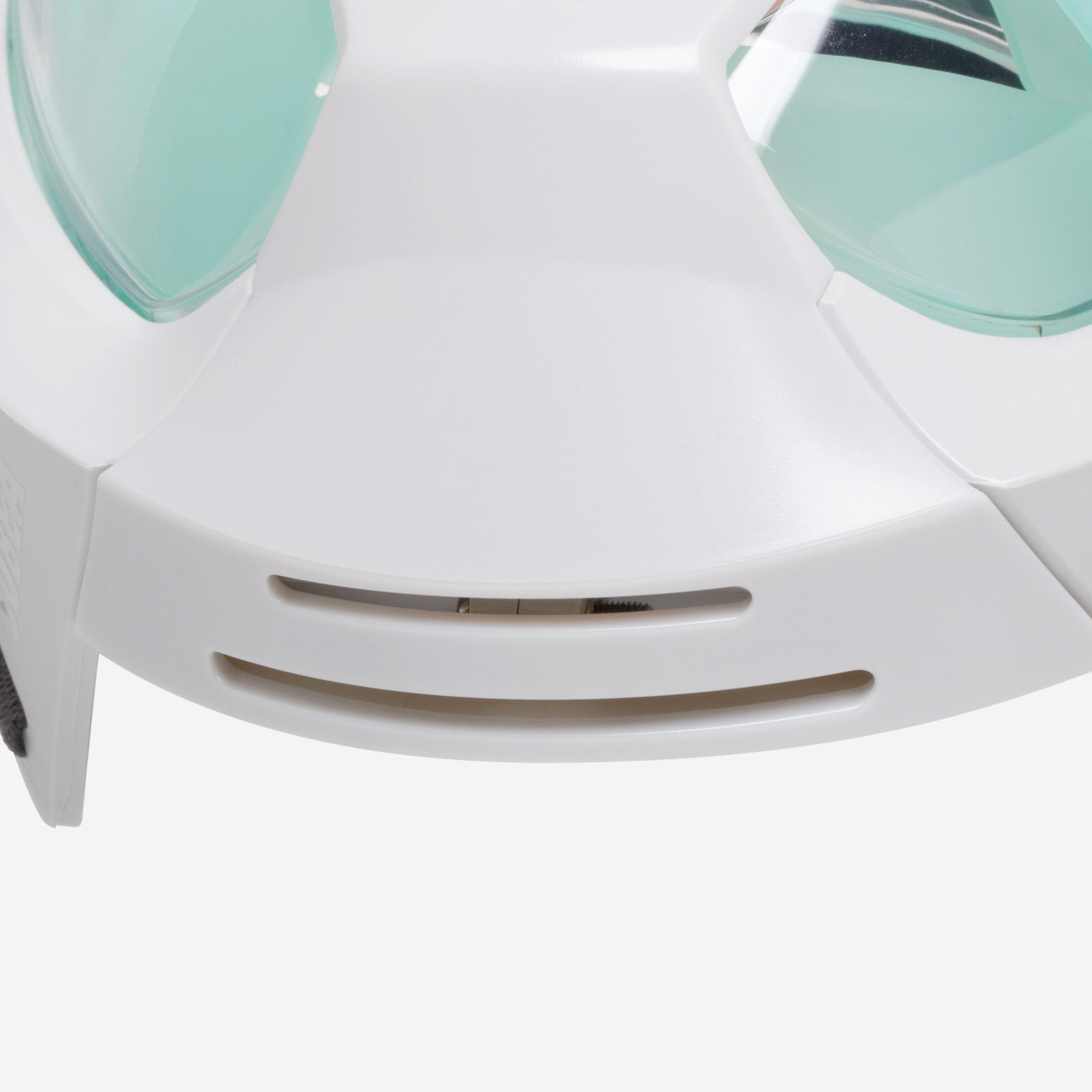 DECATHLON Šnorchlovacia maska Easybreath+ s ventilom tyrkysová M-L · záber 10