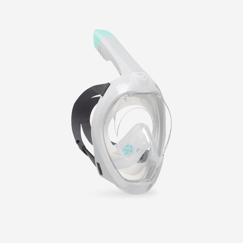 Maschera snorkeling adulto EASYBREATH senza sacca grigia