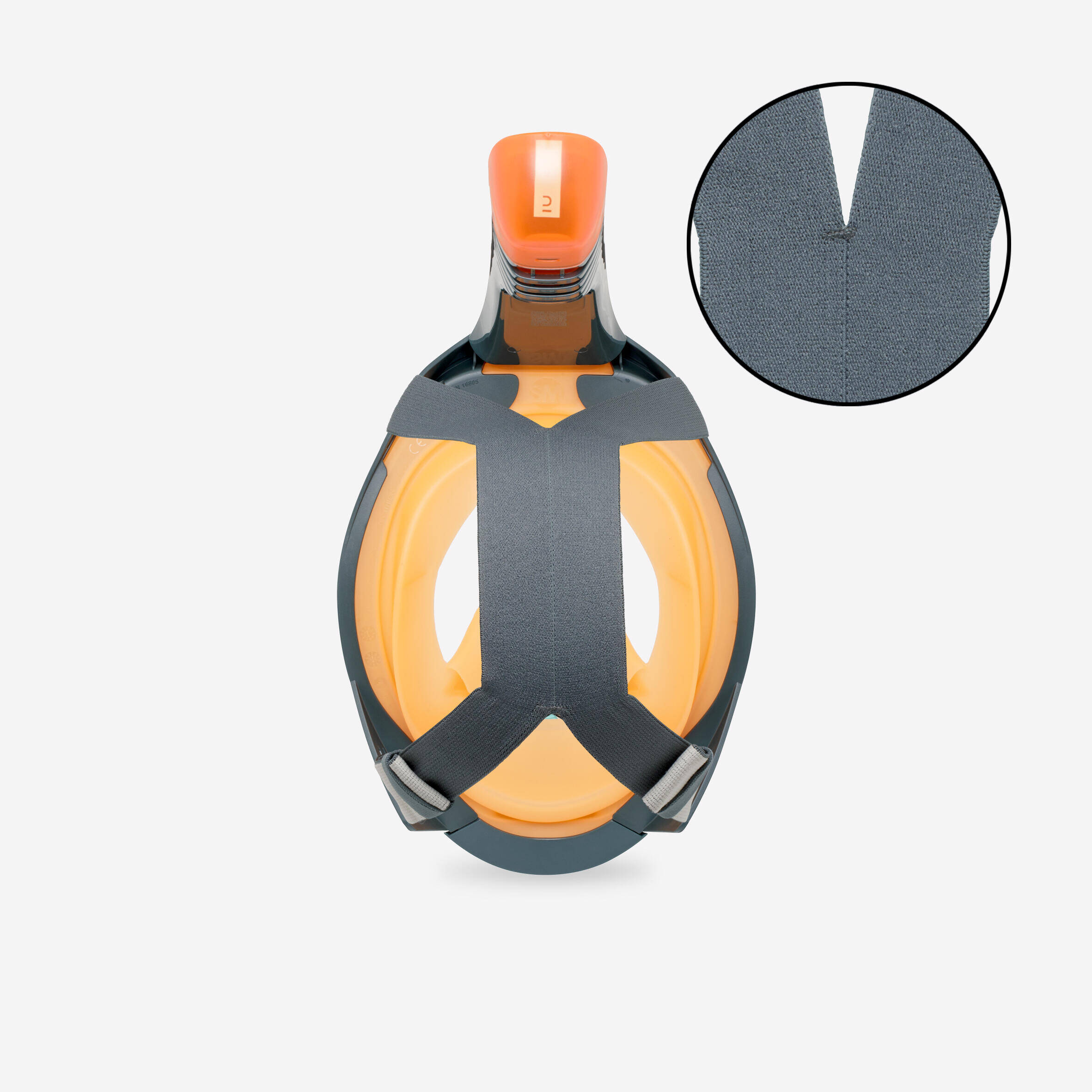 Easybreath+ surface mask with an acoustic valve > 10 years - Khaki orange -  5